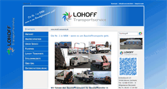 Desktop Screenshot of lohoff-transporte.de