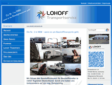 Tablet Screenshot of lohoff-transporte.de